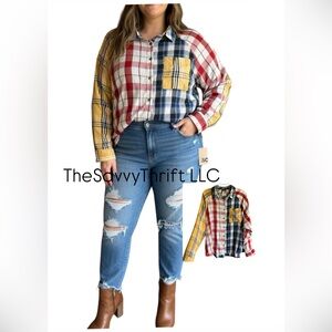 NWT SO XXL Button Down Long Sleeve Light Top